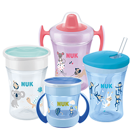 Sippy Cups For 1+ Year Old Unicorn Toddler Cups 2 In 1 With Spout & Straw,  Spill-proof Sippy Cup Learner Cup Toddler Transition Sippy Cups For