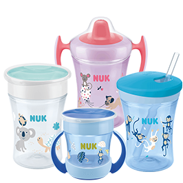 Nuk Evolution Straw Cup 12m+ Clear 8 oz