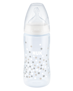 NUK First Choice Plus baby bottle with temperature control (PP) White 300ml