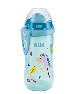  NUK Evolution Straw Cup, Blue 8 Ounce (Pack of 2) : Baby