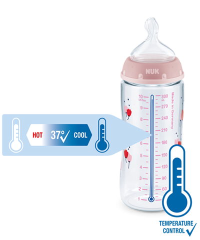 Nuk baby top blue bottles