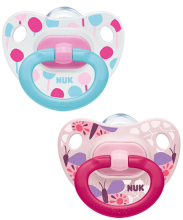 Nuk Happy Days Silicone Soothers 2pk 0-6m Bike/car 