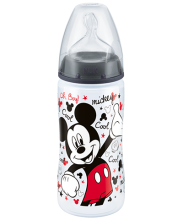 NUK First Choice Plus Mickey Mouse Baby Bottle 300ml with Teat, black