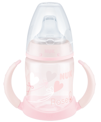 NUK First Choice Baby Rose & Blue Learner Bottle 150ml with spout
