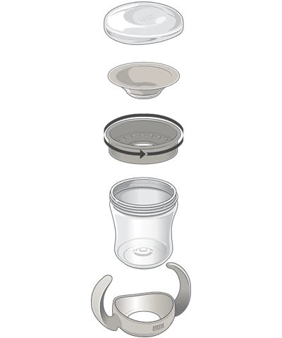 NUK Mini Magic Cup 160ml with drinking rim and lid