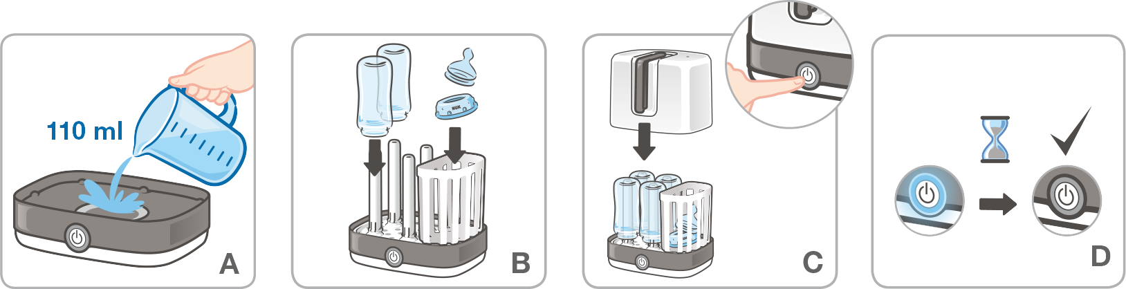 nuk steam steriliser